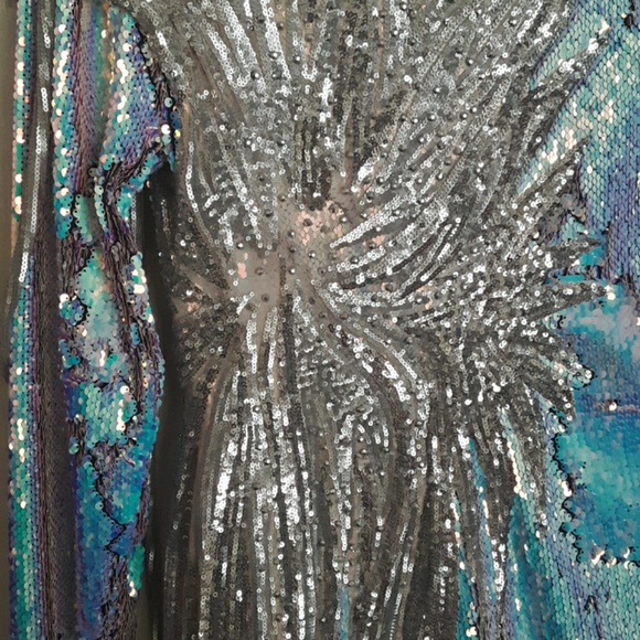 Unicorn Sequined Rhinestone Applique Dress - Picture 3 of 3